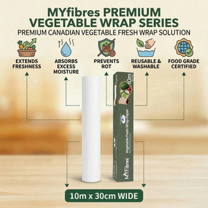 Moisture-Resistant Vegetable Fresh Wrap Paper Roll Vegetable Paper Packaging 30cm x 15 m - Product Image 2