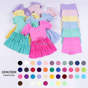 Vestido de Malla con Lazo de Satén para Niñas, Ropa Deportiva Inspirada en el Ballet para Yoga, Gimnasia y Disfraces - Product Image 1
