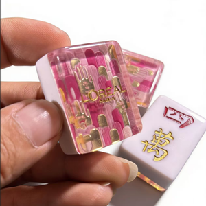 Wholesale Luxury <b>Mahjong</b> <b>Set</b> Acrylic <b>Mahjong</b> Game <b>Set</b> Custom American Malaysia Japanese Blank <b>Mahjong</b> Tiles - Product Image 1