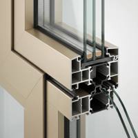 Ventana Moderna de Aluminio y Vidrio para Tiendas, Ventana Automática Abatible para Cafeterías y Comercios, Control Inteligente Opcional
