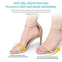 Coussinets souples pour l'avant-pied pour talons hauts, conception antidérapante pour soulager la douleur de la plante du pied et améliorer le confort de la marche