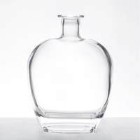 Bouteille d'alcool vide transparente personnalisée pour spiritueux classiques (Vodka, Gin, Rhum, Tequila, Whisky, Brandy) – 200ml, 375ml, 500ml, 750ml