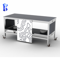 Comptoir de salon portable, mobile et pliable, pour restauration, station de buffet pliante avec chauffe-plats, cuisinière à induction