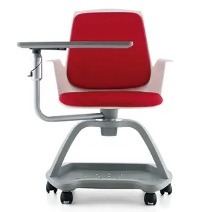 Node Chair With Writing Tablet Plastic Mobile Training Chairs With Cushion