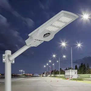 KCD 100W 200W 300W 500W 6000 Lumen Heavy Duty Commercial Lithium Battery Integrated Solar Street Lamp Outdoor Street Light Solar
