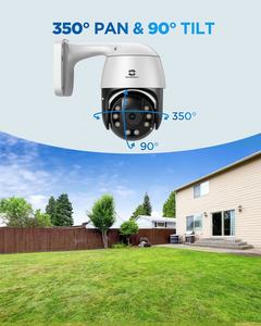 GWSECU Cctv <span class=keywords><strong>Ptz</strong></span> <span class=keywords><strong>Camera</strong></span> System 8 Channel PoE NVR Kit Pan Tilt Zoom Audio bidireccional Full Color <span class=keywords><strong>PTZ</strong></span> Rotación Cámaras de vigilancia - Product Image 3