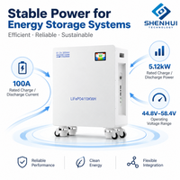 Batterie de stockage d'énergie solaire domestique 10 kWh LiFePO4 Lithium 51,2 V 200 Ah avec communication CAN RS485