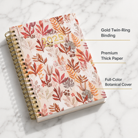 Agenda hebdomadaire personnalisé A5 à spirales, couverture rigide, journal de motivation haut de gamme, bloc-notes pour réunions |   Certifié FSC EN71, faible MOQ 300 pièces