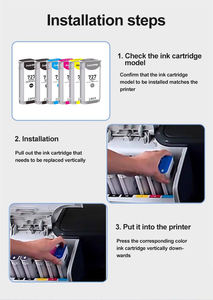 Cartucho de Tinta Compatible con HP727 Hp 727 F9J76A 727M 727Y 727MBK 727PBK para Impresoras HP T920 T1500 T2500 T930 T1530 T2530 - Product Image 5