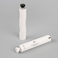 Emballage tube vide en aluminium Crème de lotion pour les mains Cosmétique pliable avec capuchon octogonal
