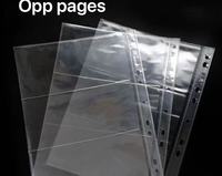 MINGT 9 trous PP Pages Timbres de billets de banque Timbres en feuille avec 3 poches