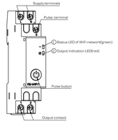 Interrupteur intelligent RELETEK Mini RS-WIFI2 AC/DC 24-240V, connectivité Wifi, haute puissance, automatisation domestique, interrupteur marche/arrêt miniature scellé