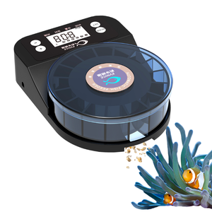 EVNICE EV160EU Distributeur automatique de nourriture pour aquarium d'intérieur avec rotation, machine d'alimentation pour poissons, alimentation USB, plastique, 60 ml, rond - Product Image 1