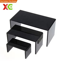 Panneau en plexiglas acrylique noir massif pour la fabrication de tables à manger rectangulaires, plaque résistante à l'usure pour la matière première des meubles de restauration