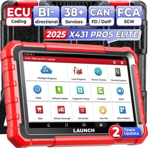 ผลิตภัณฑ์ใหม่สำหรับ X431 Pros Elite เครื่องทดสอบแบตเตอรี่แบบควบคุมสองทิศทาง เครื่องสแกน OBD รองรับรถยนต์ 110 ยี่ห้อ 12V รองรับ 25+ <span class=keywords><strong>ภาษา</strong></span> - Product Image 1