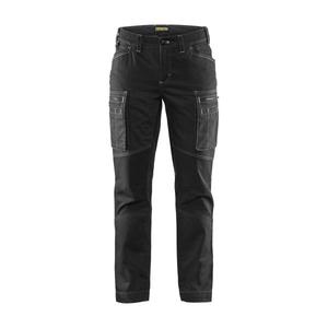 BLAKLADER - 715911429900C38 Pantalones de servicio para mujer Stretch Black - EAN 7330509485781 PANTALONES DE TRABAJO DE CARGO - Product Image 1