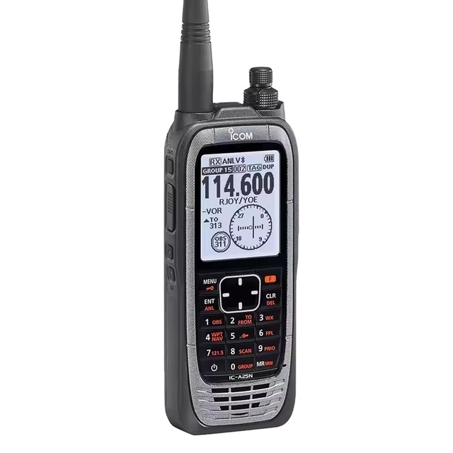 Original Walkie-talkie Portable for ICOM IC-A25N air Walkie-talkie with GPS Bluetooth VOR Navigation
