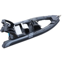 Yacht sportif CE RIB580B, coque en PE durable, bateau de pêche pour 8 personnes