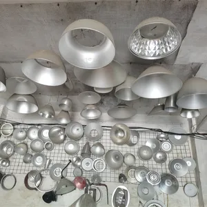 Manufacturer Factory OEM/ODM Spinning Deep Drawing Custom Aluminum Iron Oval Round Shape Led Metal Lamp Shade