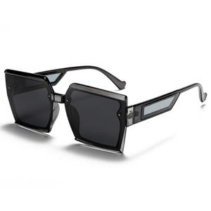 Nuevas Gafas de Sol de Gran Tamaño con Marco Poligonal Estilo Europeo Americano para Mujer, UV400 TR90, Lentes Grises TAC Tipo 3 - Product Image 1