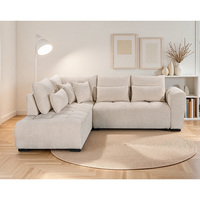 Sofá Cama en Forma de L de Dos Plazas, Estilo Europeo Moderno, Ecológico y Convertible, en Oferta al por Mayor, con Esponja para Muebles del Hogar