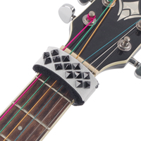 Sangle de guitare punk personnalisée en gros, ensemble de sangles en néoprène élastique en coton durable, finition mate pour accessoires de guitare et de violon