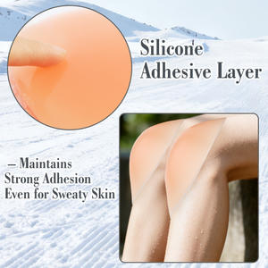 Genouillères en silicone pour le ski et le patinage, protection contre <span class=keywords><strong>les</strong></span> blessures avec soutien rembourré - Product Image 3