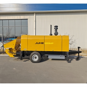 Bomba de Concreto Móvil sobre Remolque DHBT80S-16 de 80M3 con Frecuencia de Bombeo, Equipo de Construcción de Maquinaria de Cemento del Fabricante Chino JIUHE - Product Image 1