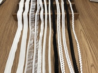 Sangle élastique écologique de qualité supérieure pour textiles de maison, chaussures et sous-vêtements, avec style sergé et broderie complexe