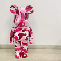 Figurine de décoration intérieure de créateur de mode, modèle de jouet officiel Bape Bearbricks en ABS, 70 cm, 1000%