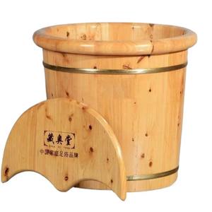 ถังแช่เท้าไม้ไซเปรสซางก้าอตังพร้อมฝาปิด ขนาดมาตรฐานสำหรับใช้ในบ้าน - Product Image 3