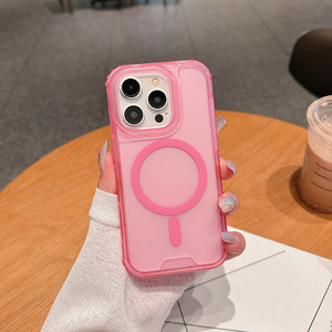 Funda Magnética Mate Esmerilada Antigolpes para Móvil, Compatible con <span class=keywords><strong>iPhone</strong></span> 17 16 15 <span class=keywords><strong>14</strong></span> 13 <span class=keywords><strong>Pro</strong></span> Max, con Carga Inalámbrica - Product Image 3