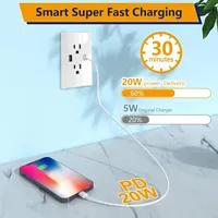 Enchufe Estándar Estadounidense/Mexicano con USB Tipo-C, Carga Rápida de 20W, Panel de Vidrio Templado Negro/Blanco/Gris, Enchufe Doble USB