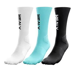 Calcetines Deportivos Profesionales de Media Pantorrilla con Logotipo Personalizado, Calcetines Gruesos para Correr, para Entrenamiento de Larga Distancia, Primavera - Product Image 1