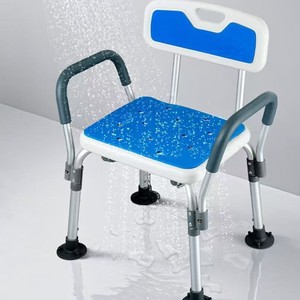 Bathroom Shower <b>Stool</b> Aluminum Alloy 54x42x68-80cm <b>Height</b> <b>Adjustable</b> Anti Slip For Elderly Pregnant Disabled - Product Image 5
