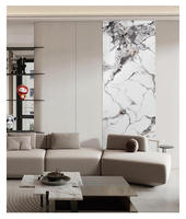Panneau mural décoratif en PVC brillant à motif marbre UV, écologique et luxueux, pour la rénovation d'hôtels et de bureaux