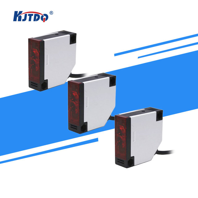 KJT Factory Sell Square FS50 5M Distance Through Beam Retro Reflective Diffuse Reflective NPN PNP Photoelectric Sensor Switch
