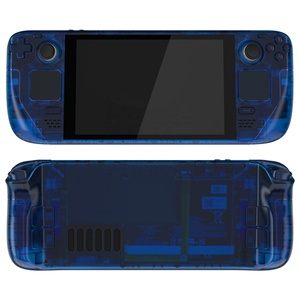 Coque de remplacement transparente bleue personnalisée EXtremeRate pour écran LCD Steam Deck - Product Image 2