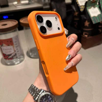 Coque de téléphone en silicone souple avec bouton pour iPhone 18 PROMAX
