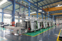 GUOSHENG IHT625MS Mesin Bubut CNC Double Spindle Slant Bed, Kontrol FANUC, untuk Komponen Poros Presisi