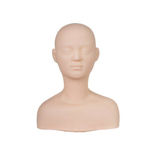 Entrenamiento de belleza Manejo DE LA PIEL Silicona suave Práctica de acupuntura Maniquí de silicona Masaje facial Cabeza de entrenamiento con hombro - Product Image 5