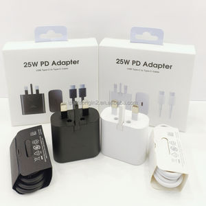 Chargeur de charge super rapide de voyage de type C 25W Adaptateur secteur pour Samsung Galaxy S24 23 Note20 Chargeur de téléphone mural USB C - Product Image 1