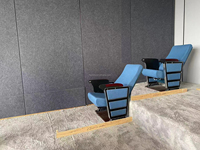 Sièges de gradin de l'auditorium sièges de salle de cinéma chaise de conférence pliante en tissu en aluminium inclinable chaises de dossier universitaire