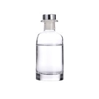 Diffuseur d'arômes d'intérieur cylindrique transparent en verre, sans flamme, pour bâtonnets de rotin, ornement de maison, diffuseur de parfum