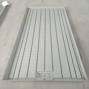 수경 테이블 시스템 맞춤형 식물 트레이 4x8ft 마이크로 그린 썰물 흐름 에어로닉 재사용 ABS 플라스틱 배수 구멍 종자 침대 - Product Image 2