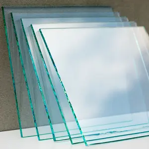 2024 hoja de vidrio flotado transparente de fábrica de China vidrio templado transparente laminado reflectante teñido para construir Ventanas 3mm-12mm