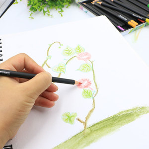 Bview Art Offre Spéciale Ensemble de crayons aquarelle multicolores Crayon de couleur avec boîte en fer blanc - Product Image 3