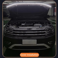 Feux de jour LED ultra-minces et flexibles à défilement dynamique pour capot de voiture, feux décoratifs DRL, guide d'éclairage moteur automatique