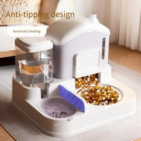 Distributeur d'eau et de nourriture intelligent pour animaux de compagnie 2025, 2 en 1, grande capacité, bol automatique pour chien et chat, distributeur de nourriture et d'eau par gravité pour animaux de compagnie