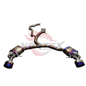 ท่อไอเสีย Vortex F1 Motorsport Sound Gold Titanium Alloy สำหรับ Audi RS5 B9 B9.5 2.9T ปี 2019-2025 แบบมีวาล์ว สำหรับรถแข่ง Catback - Product Image 1